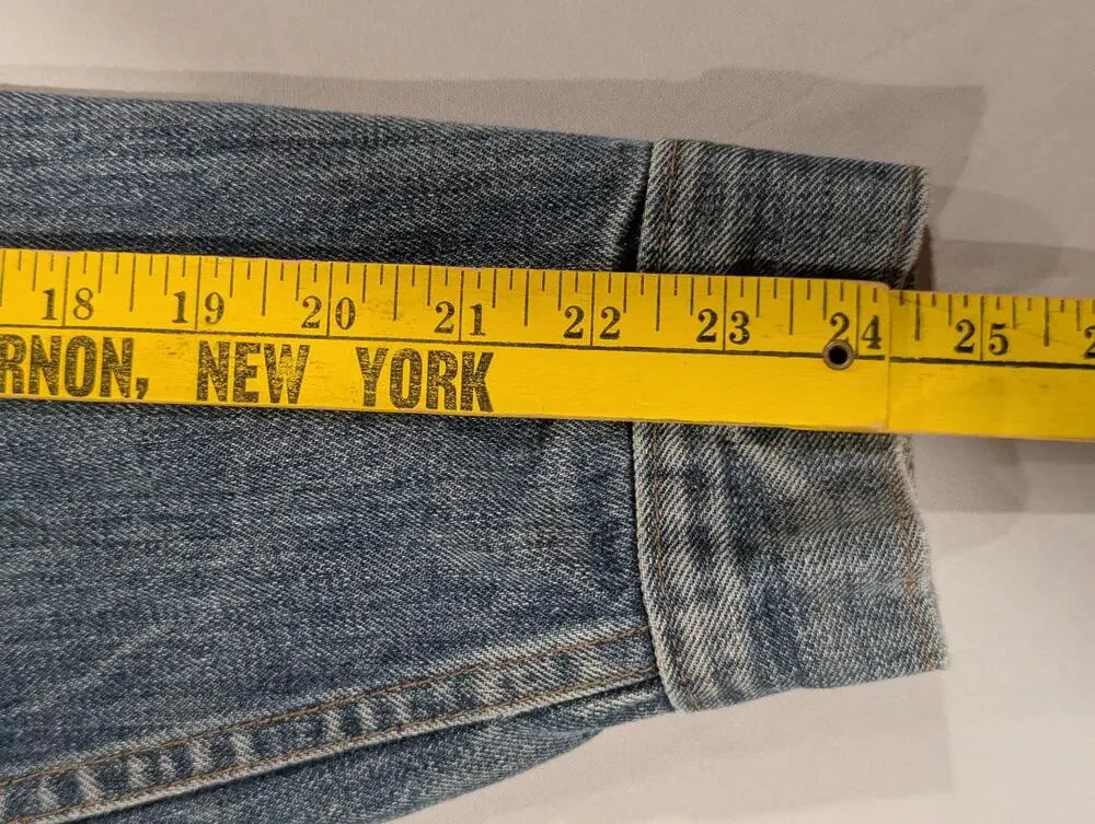 Vintage Levi's Jacket Mens 40 Blue Denim Trucker Button Front USA 71205 0217